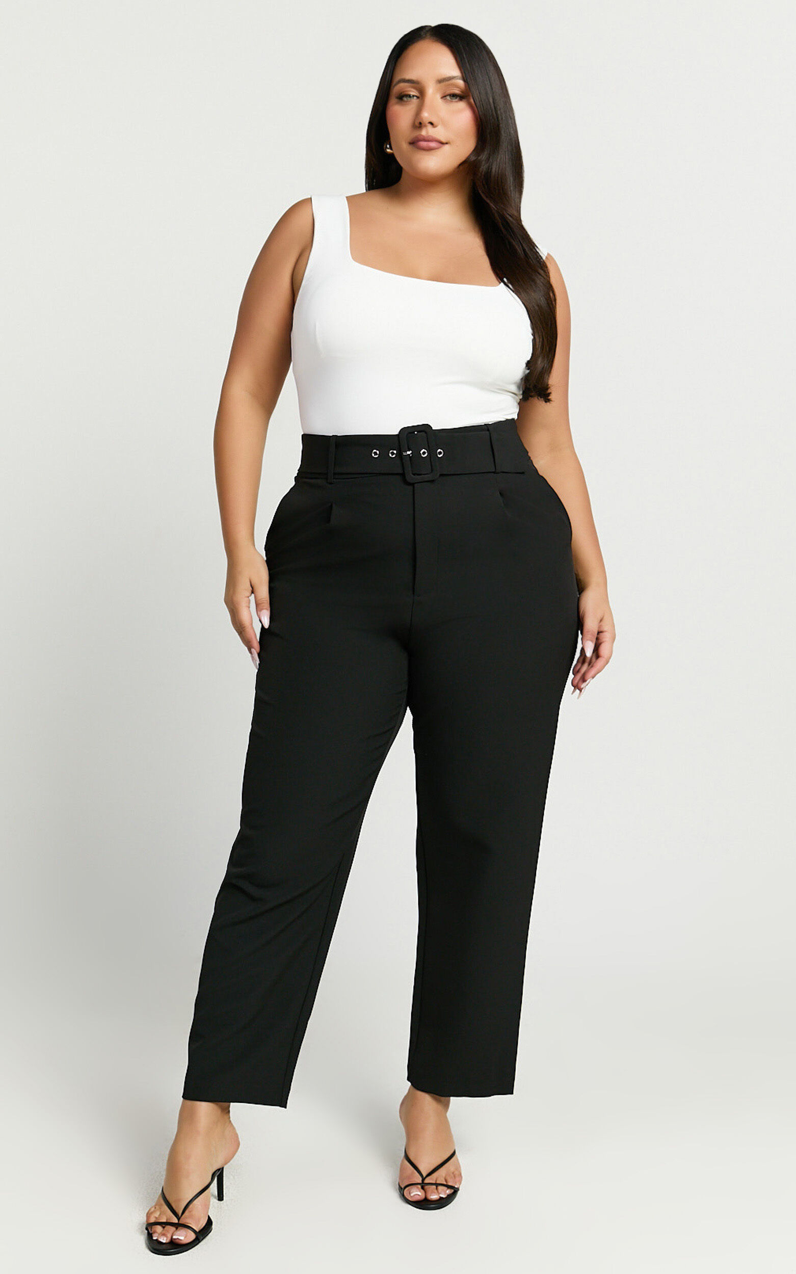 Milica Trousers - Belted High Waisted Trousers in Black 10 Milica Trousers - Belted High Waisted Trousers in Black