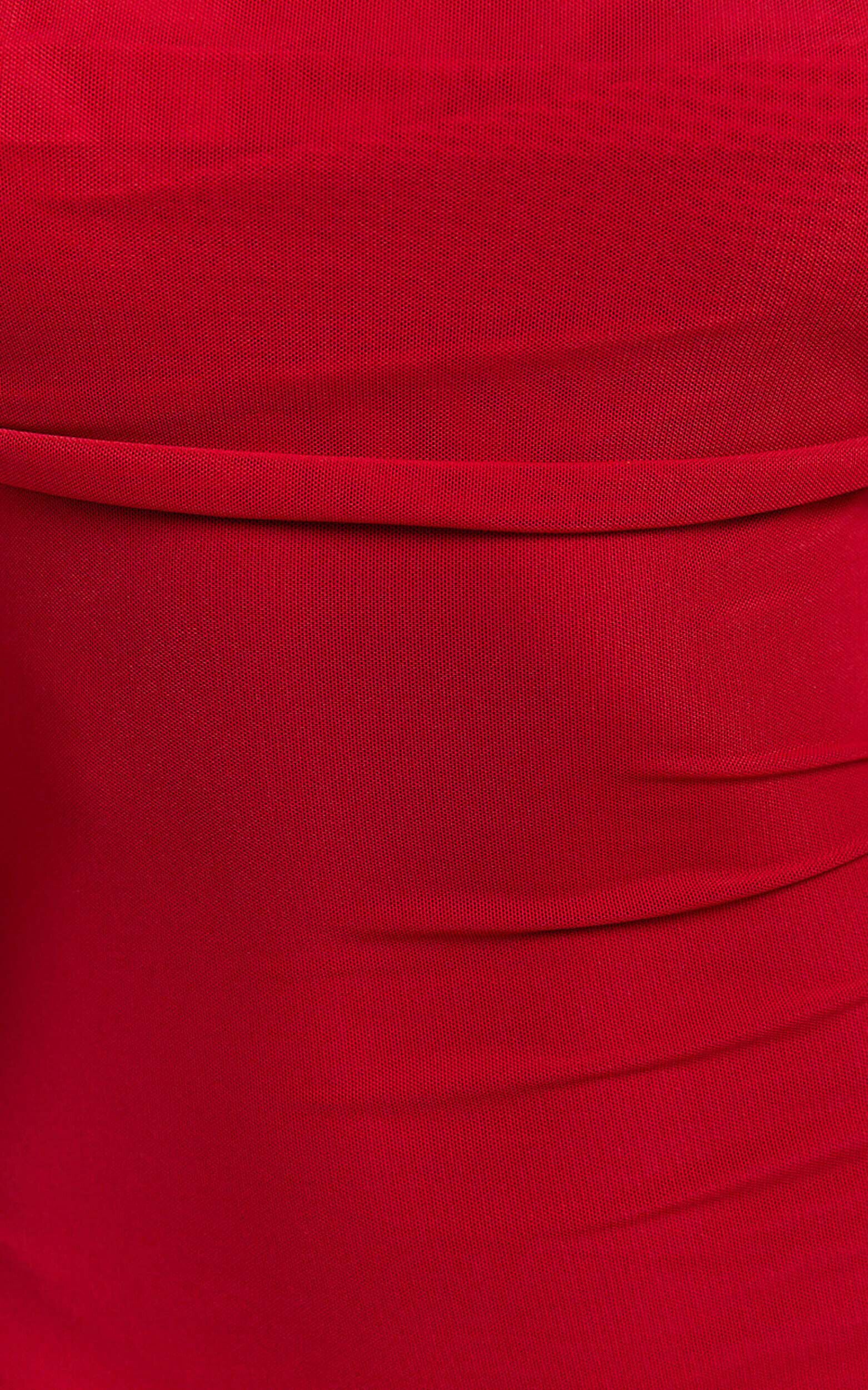 Bethanie Maxi Dress - Off The Shoulder Mesh Dress in Red 15 Bethanie Maxi Dress - Off The Shoulder Mesh Dress in Red