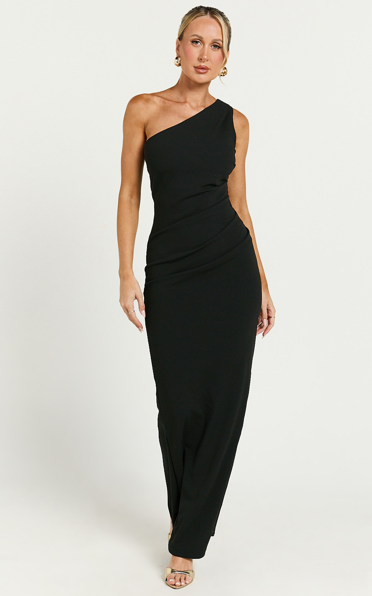 Criselda Maxi Dress - One Shoulder Maxi Dress in Black 12 Criselda Maxi Dress - One Shoulder Maxi Dress in Black