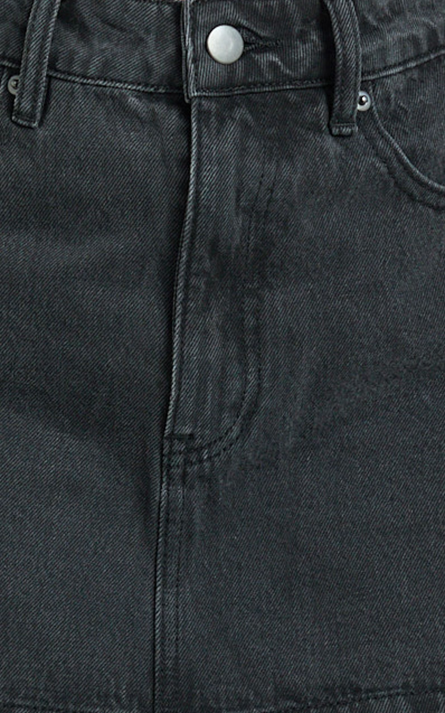 Harriet Skort - Mid Waisted Recycled Denim Skort in Black 12 Harriet Skort - Mid Waisted Recycled Denim Skort in Black