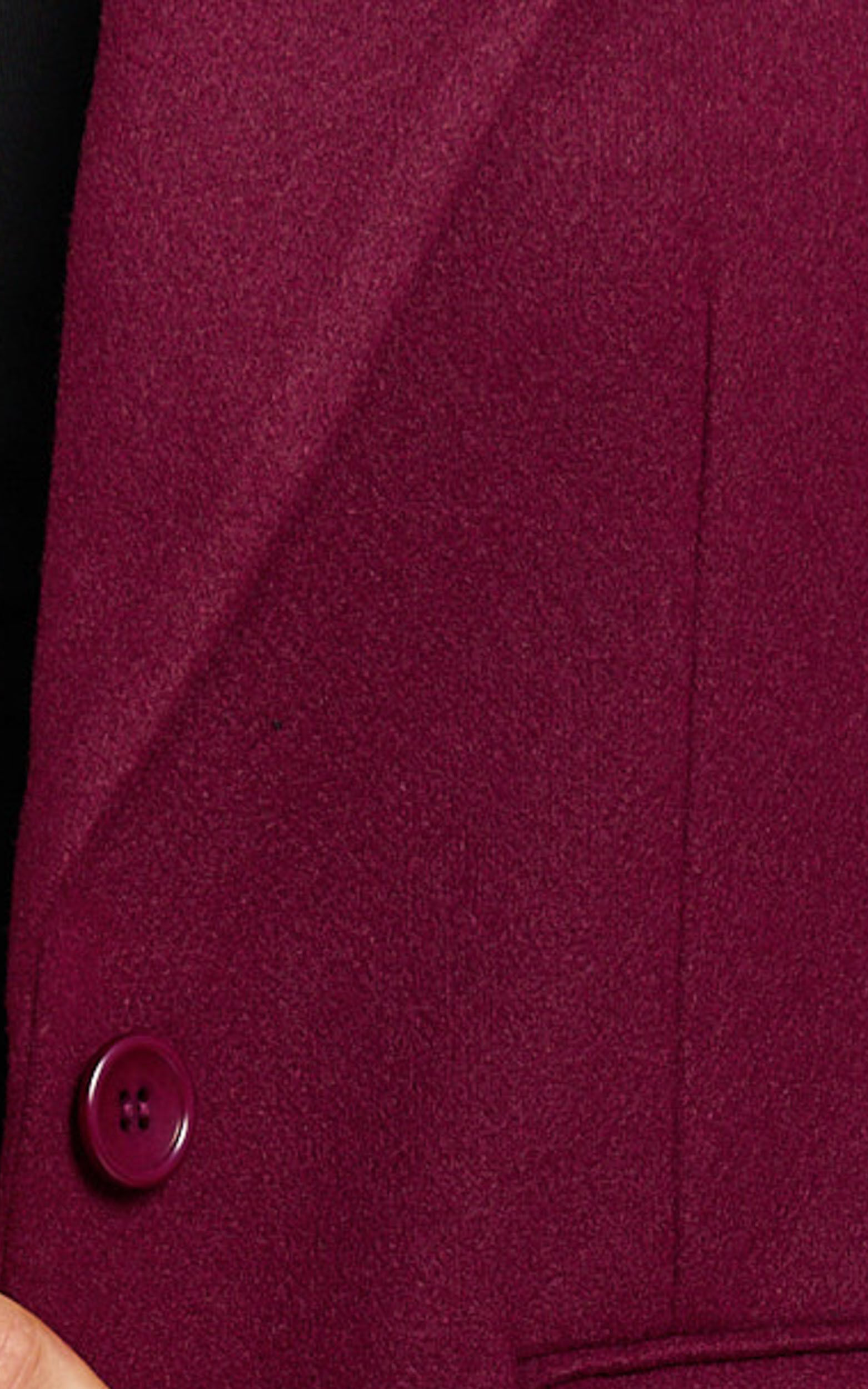 Michaela Coat - Oversized Lapel Single Button Coat in Wine 14 Michaela Coat - Oversized Lapel Single Button Coat in Wine