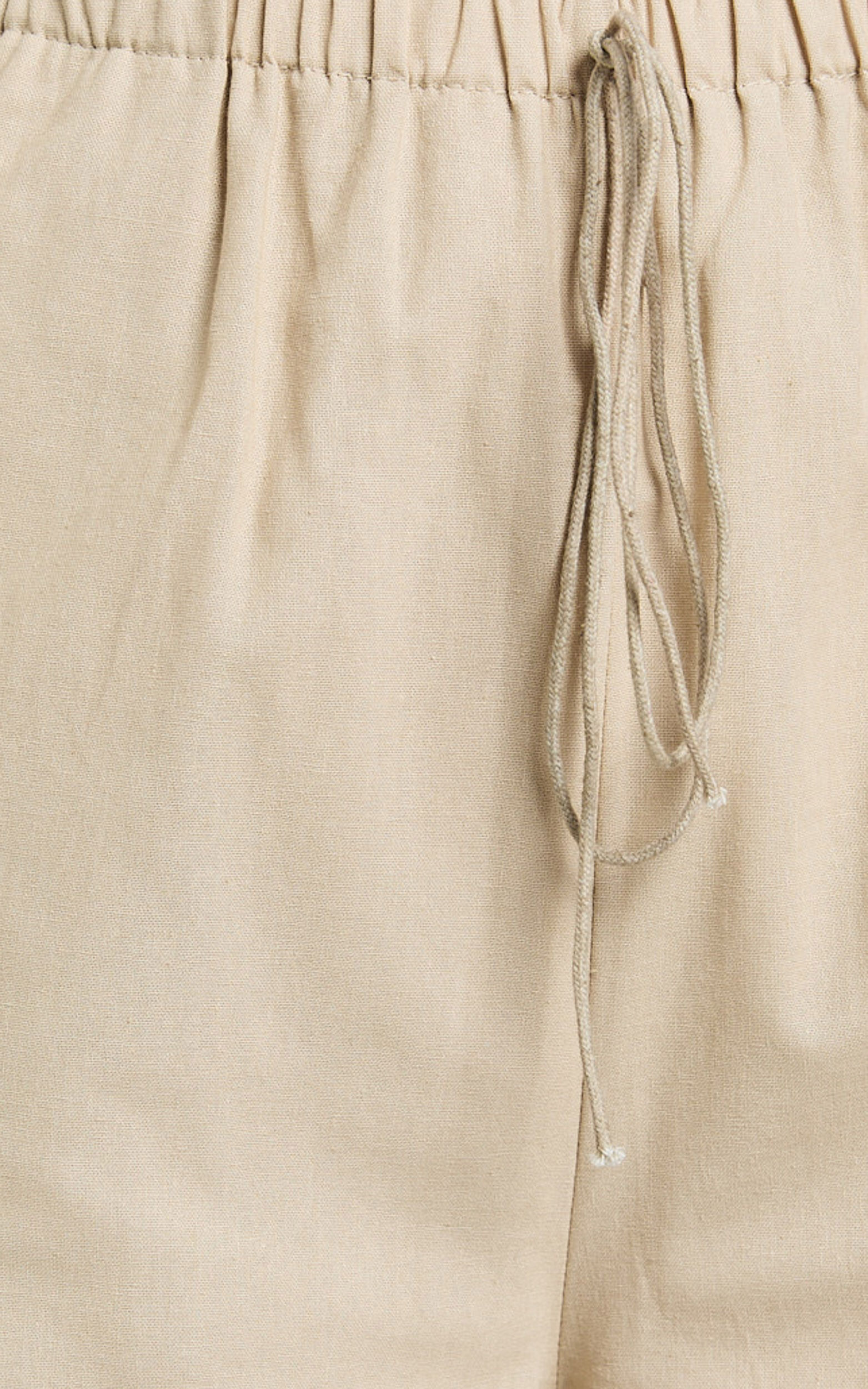 Abbey Pants - Wide Leg Drawstring Linen Look Pants in Natural 12 Abbey Pants - Wide Leg Drawstring Linen Look Pants in Natural