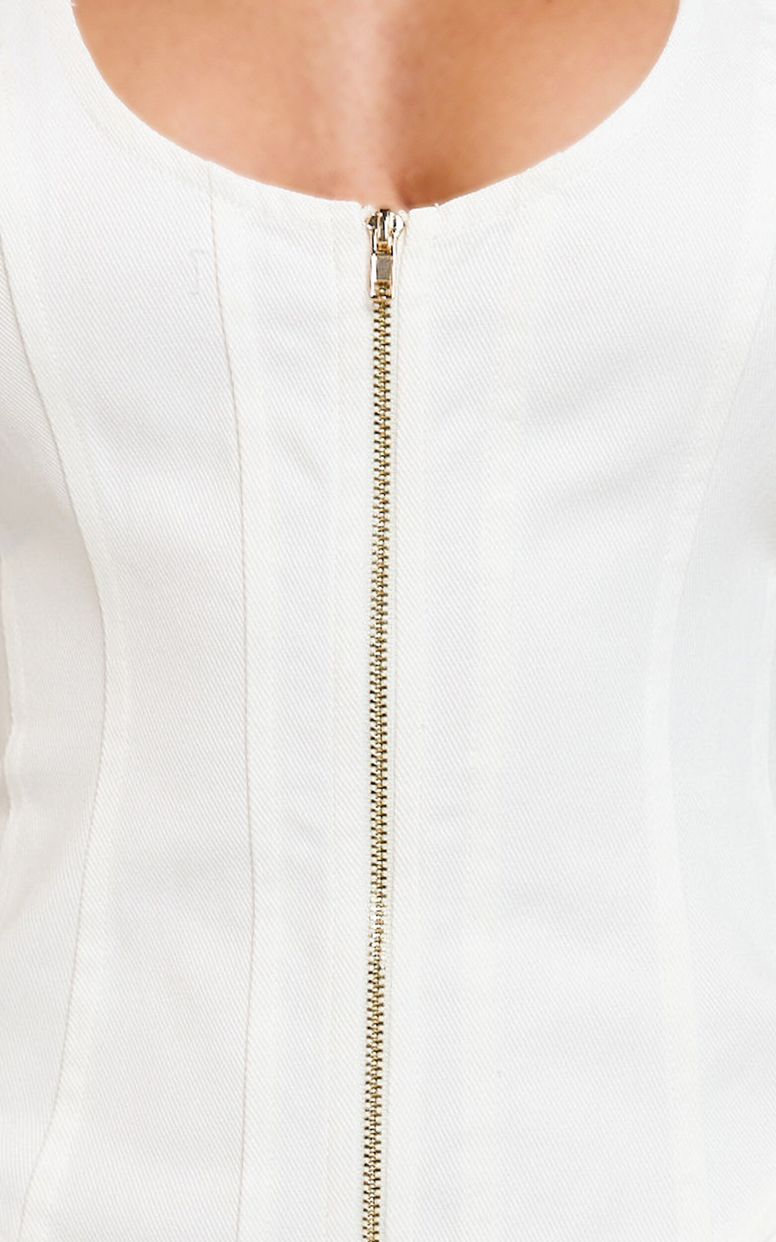 Maisy Maxi Dress - Scoop Neck Racer Back Fitted Dress in White 14 Maisy Maxi Dress - Scoop Neck Racer Back Fitted Dress in White