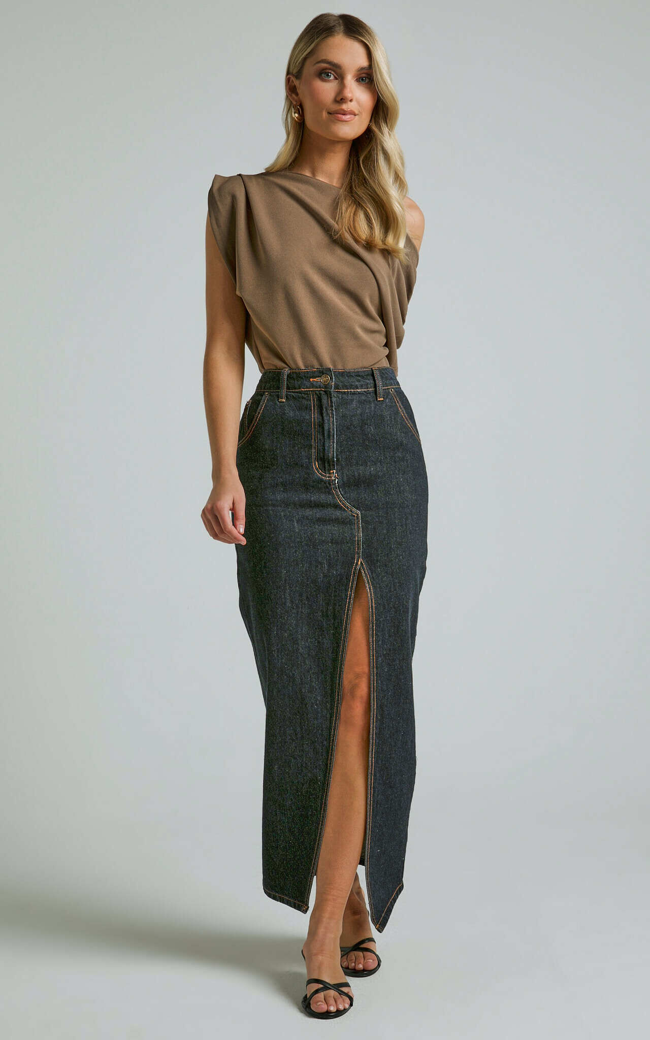 Nalfie Top - Asymmetrical Top in Mocha 10 Nalfie Top - Asymmetrical Top in Mocha