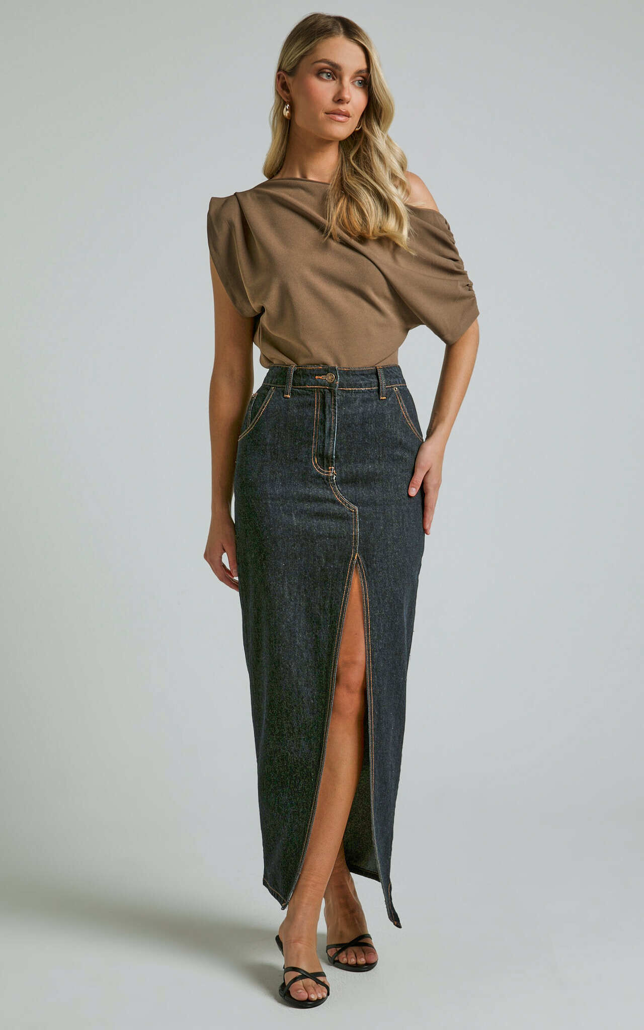 Nalfie Top - Asymmetrical Top in Mocha 13 Nalfie Top - Asymmetrical Top in Mocha