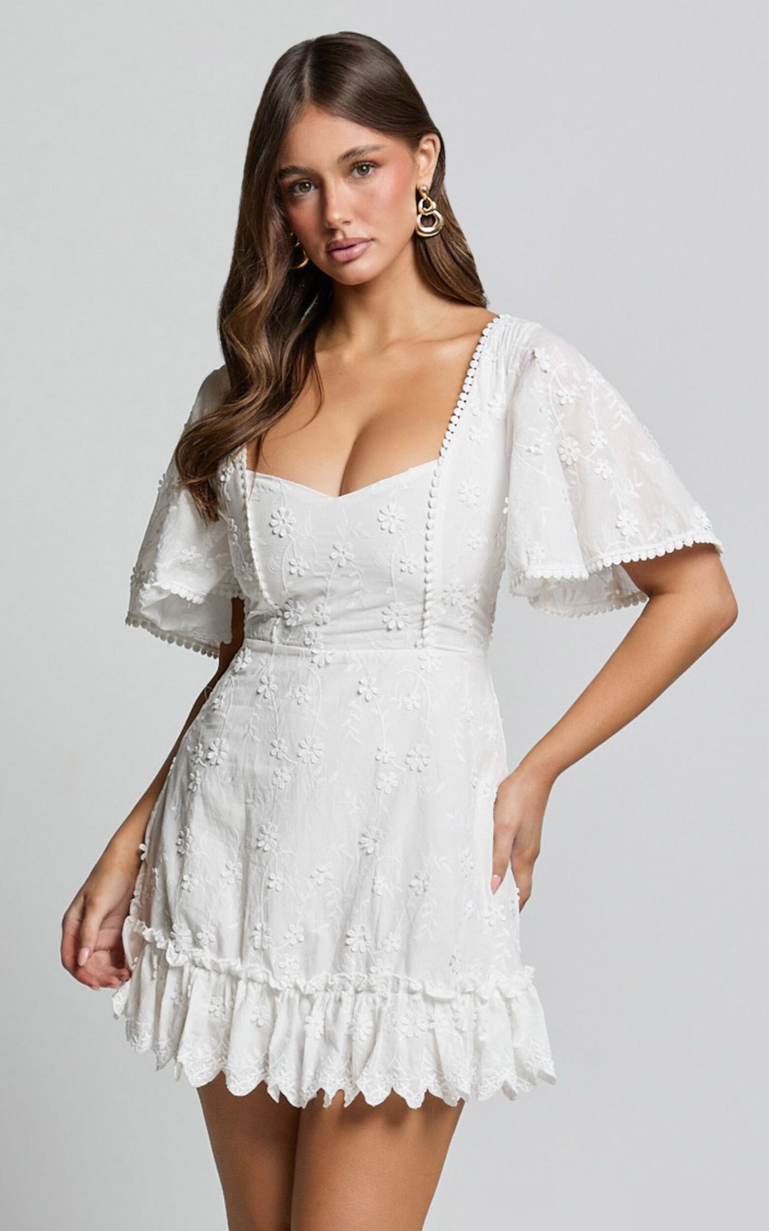 Fancy A Spritz Mini Dress In White Embroidery 13 Fancy A Spritz Mini Dress In White Embroidery