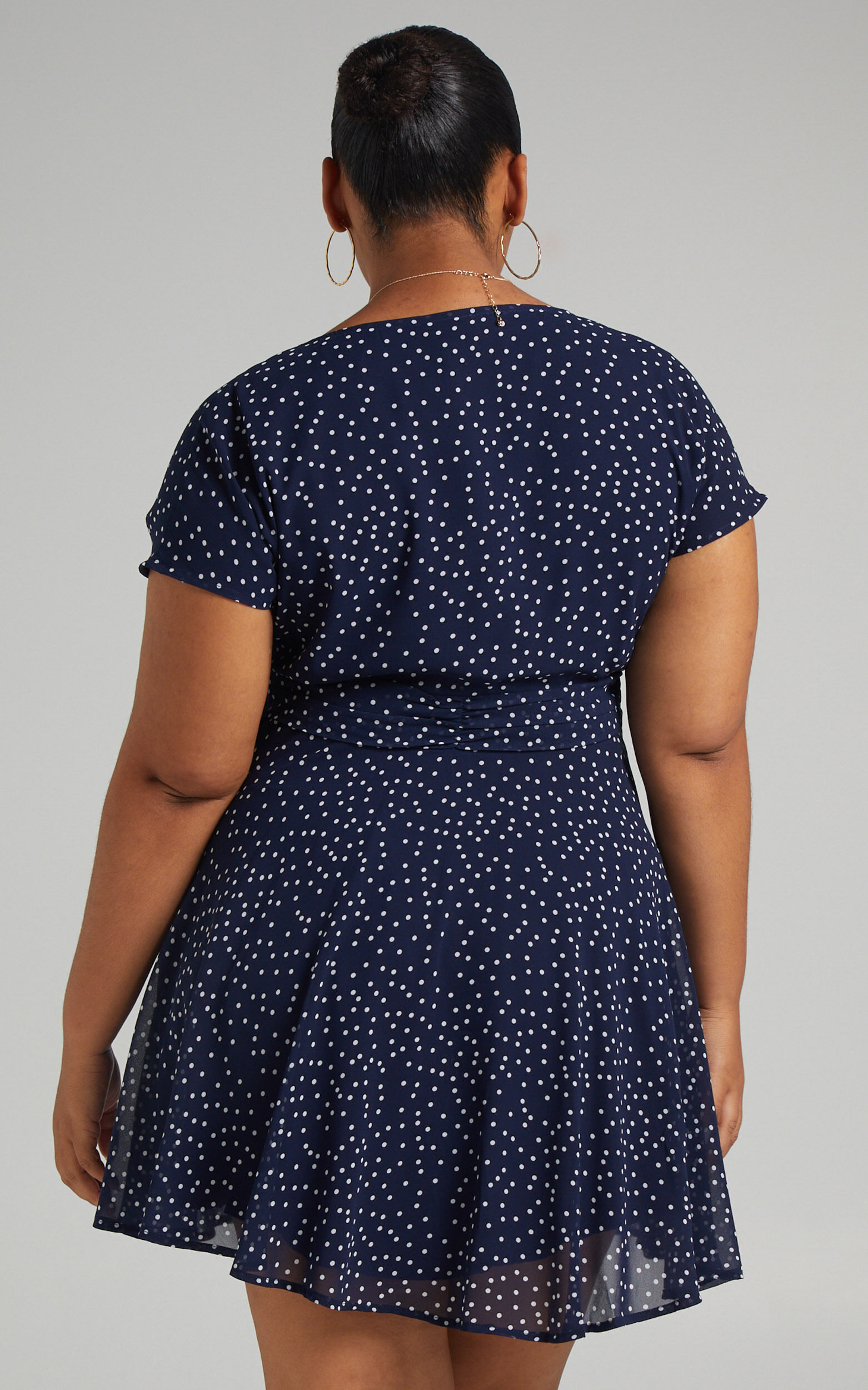 Hey Now Mini Dress In Navy Spot 14 Hey Now Mini Dress In Navy Spot