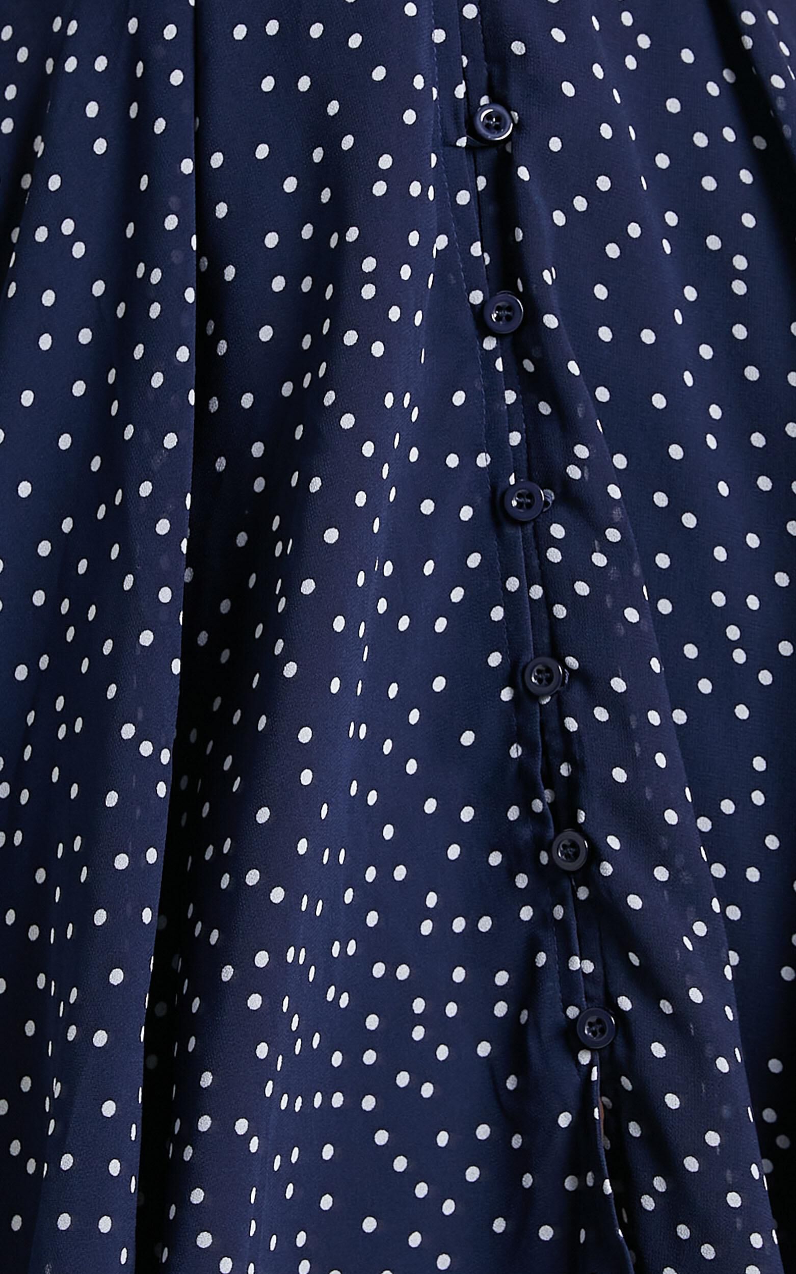 Hey Now Mini Dress In Navy Spot 16 Hey Now Mini Dress In Navy Spot