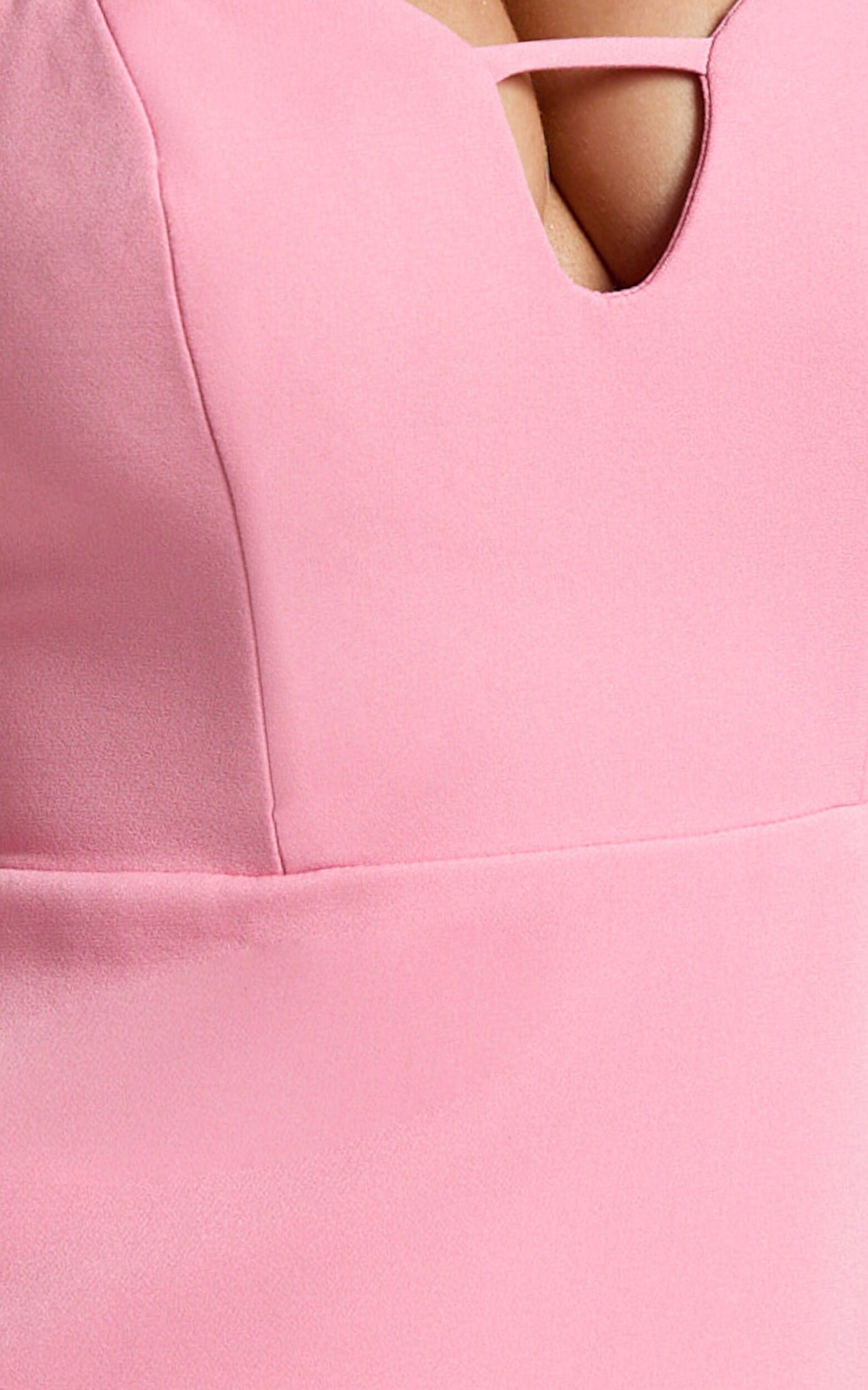 Kira Mini Dress - Sweetheart Neck Tulip Dress in Pink 12 Kira Mini Dress - Sweetheart Neck Tulip Dress in Pink